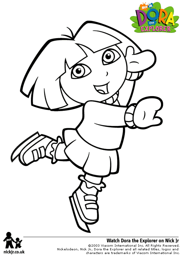 kids coloring pages dora