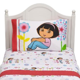 white dora bedding