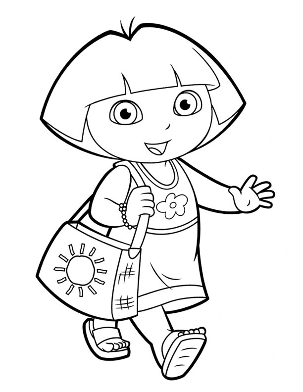 dora and friends coloring pages pdf