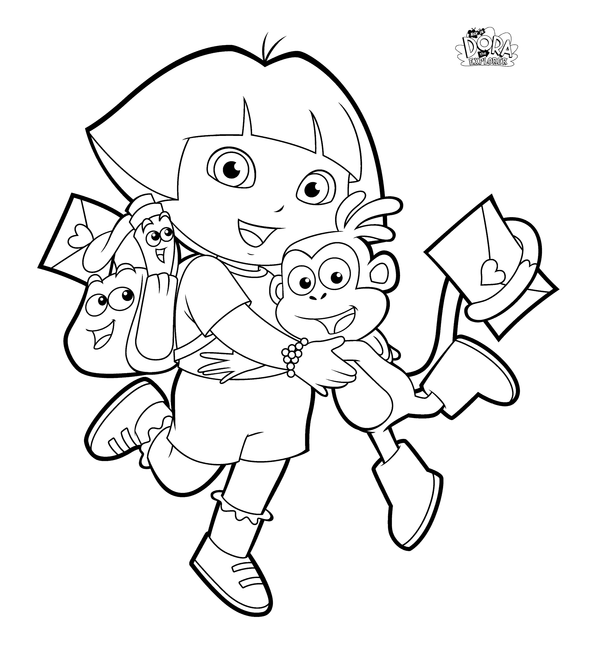 Dora Colouring Sheets PDF Printable Dora And Friends Christmas Dora Colouring Sheets PDF Printable Dora And Friends Christmas