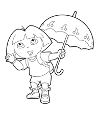 it's raining on dora