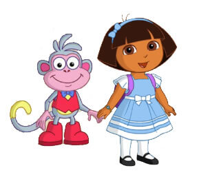 best friends dora and boots