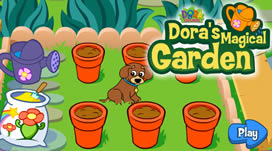 dora's magical garden game