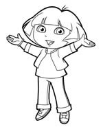 dora the explorer with hands open