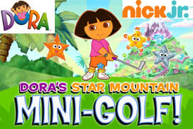 dora mini golf game