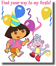 dora party invitations