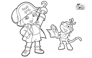 dora pirate adventure printables