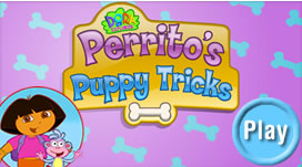 play puppy tricks dora game