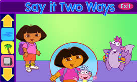 dora game say it two ways