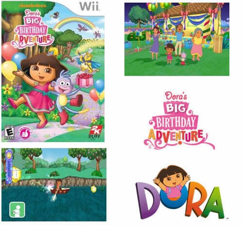 dora the explorer wii games